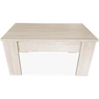 Mesa de Centro para Café/Té, Elevable, Mesita de Salón o Comedor, Color Wengue, Medidas: 90 cm (Ancho) x 50 cm (Fondo) x 46/57 cm (Alto) - details 10