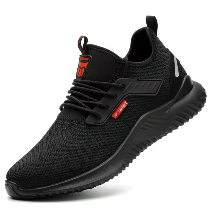 Zapatos de seguridad para hombre con puntera de acero, zapatos de trabajo antigolpes, zapatillas deportivas, zapatos indestructibles ligeros a prueba de pinchazos, envío triangular - 1