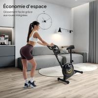 estática - Resistencia magnética, Operación silenciosa, Comodidad ajustable, Pantalla LCD, Medición del pulso, Calorías, Diseño compacto, Soporte para smartphone, Max 110 kg - details 15