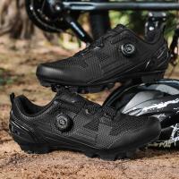 Zapatillas de ciclismo para hombre, calzado para bicicleta de montaña, Compatible con el sistema SPD, calas de Pedal para montar en exteriores e interiores - details 2