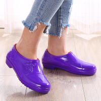 2025 Nuevas Cubiertas de Zapatos de Goma Antideslizantes para Mujer de Cocina Impermeables de Gelatina y Lluvia. - details 11