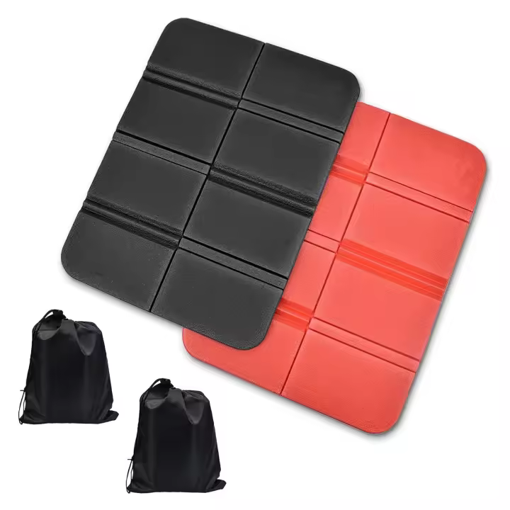 Colchoneta de espuma plegable para actividades al aire libre, 2 piezas, con 2 bolsas de almacenamiento - 1