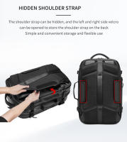 Mochila de Viaje Impermeable 17.3 pulgadas Laptop de Negocios con Bolsa para Zapatos Separada - details 7