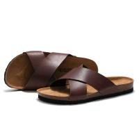 Y 39-45 Nuevas zapatillas de corcho para hombre, zapatos de playa con correa cruzada para el hombro, sandalias multifuncionales de moda, novedad de verano - details 5