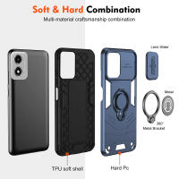KEYSION-funda de armadura a prueba de golpes para Motorola MOTO E14, cubierta de teléfono con soporte de anillo de protección de lente de cámara deslizante de silicona + PC para MOTO E14 - details 6