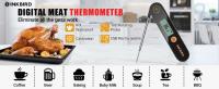 Termómetro digital para carne Inkbird IHT-1X, dispositivo con sonda plegable, resistente al agua IPX5, recargable, utilizado para asar y freír - details 0