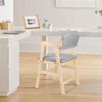 Silla alta escalable de madera natural Ajustable a 3 alturas Resistente hasta 50kg - details 7