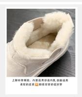 Botas de nieve cálidas para mujer, botas con plataforma antideslizante, suela de goma gruesa, fieltro, algodón, invierno, 2024 - details 5