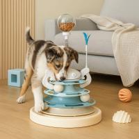 Divertido Circuito de Pelotas de 4 Niveles, Pelotas Giratorias Desmontables, Juguete Antideslizante, Circuito, Ejercicio para Gatos - details 4