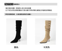 Nuevas botas de tacón de aguja de gamuza botas de mujer - details 5