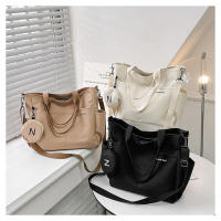 Bolso Cruzado De Hombro Para Mujer En Lona Japonesa Tote Mensajero Estilo Fashion Con Cierre De Cremallera Bolso De Mano Para Estudiantes - details 16