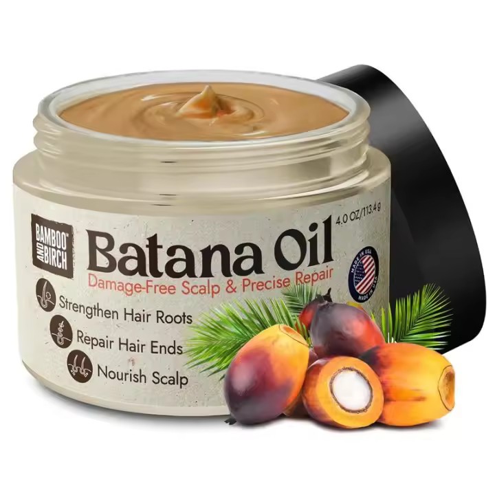 BAMBÚ Y ABEDUL Na crudo Crecimiento de aceite Dr Sebi Orgánico, 100% puro, 4 oz, cabello natural grueso y fuerte, cabello más fuerte para hombres y mujeres - 1
