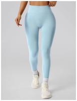 Pantalones de gimnasio sin costuras para levantamiento de cadera, mallas de entrenamiento para gimnasio, pantalones de chándal para ciclismo y correr para mujer, pantalones de Yoga ajustados de cintura alta para abdomen - details 5