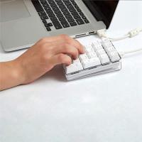 Teclado numérico mecánico GATERON marrón con cable para juegos, carcasa de cristal, retroiluminado blanco, 21 teclas, numérico, 4 Uds. - details 5
