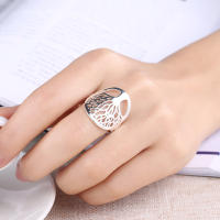 Anillo de Plata de Ley , el árbol de la vida, abalorio de joyería, 7-10 - details 1