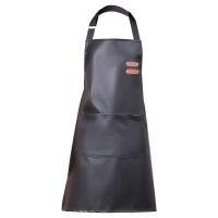 Delantal sin mangas Unisex ajustable, ropa de trabajo de cocina resistente al agua y al aceite de cuero PU, limpieza de cocina - details 4