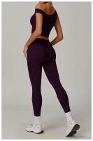 Conjunto de Yoga de Cintura Alta Ouwu Traje Deportivo de 3 Piezas Monos Deportivos para Mujeres - details 32