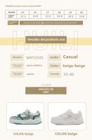 Nuevos Zapatos Blancos, Moda Casual, Zapatos Versátiles de Suela Gruesa - details 3