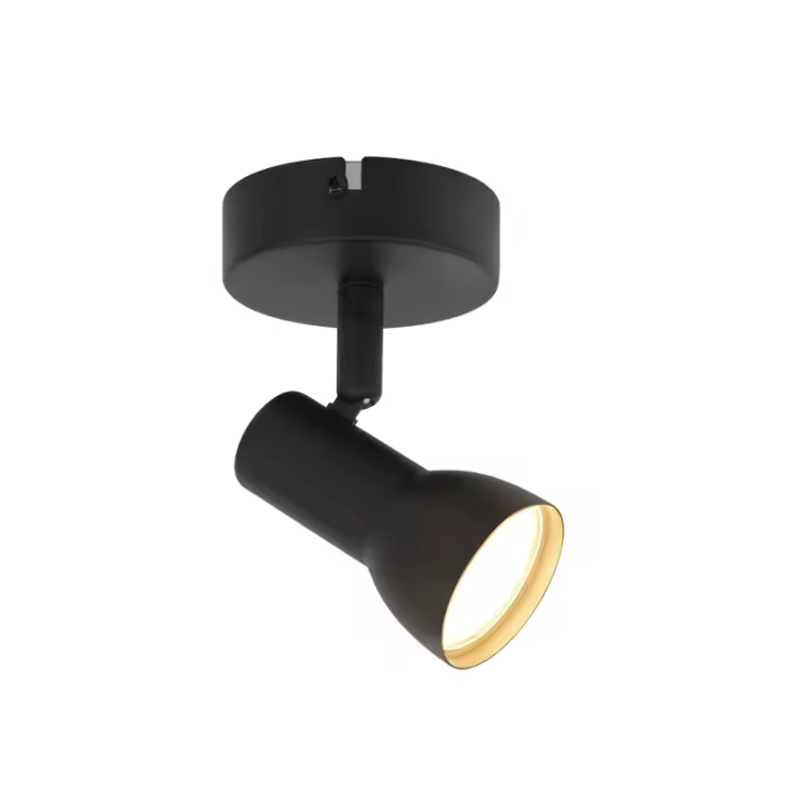 CBJKTX Foco de techo moderno negro de 1 llama para interior, GU10, para dormitorio - 1