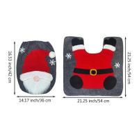 Inodoro de Gnomo Navideño Juego de Alfombras para Suelo Suministros para Fiesta de Navidad - details 1