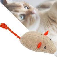 Ratón de peluche interactivo para mascotas, juguete divertido para gatos, hierba gatera, colorido, lindo, accesorios para gatos - details 1