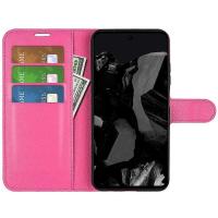Funda tipo folio de piel sintética con textura de lichi para Google Pixel 9 Pro - details 0
