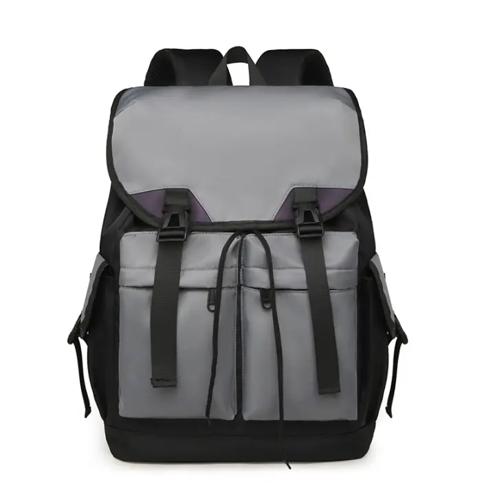 1 mochila genial, bolsa de viaje de gran capacidad con cubierta para exteriores, mochila unisex para estudiantes, mochila informal para ordenador de moda - 1
