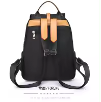 Mochila Oxford negra impermeable para mujer, bolso escolar antirrobo de gran capacidad, bolso de viaje, bolso de hombro - details 24