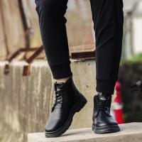 Botas Martin Vintage para otoño e invierno, botas altas de cuero para hombre, tendencia de moda, estilo informal de motocicleta, color negro - details 9