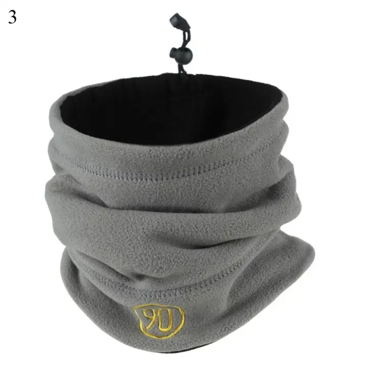 Polaina de cuello a prueba de frío para hombres y mujeres, cubierta facial de forro polar, máscara de media cara, bufanda de tubo de esquí cálida para acampar al aire libre, moda de invierno - 1