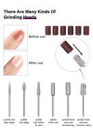 Máquina pulidora eléctrica para manicura y pedicura, con bandas de lijado de 100 piezas, anillo de arena, broca - details 4