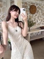 Vestido de Tirantes Bordados Estilo Deseo Puro para Mujeres Cintura Ajustable Adelgazante - details 13