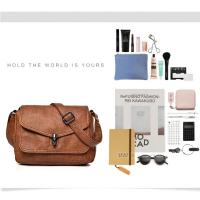 Bolsos de hombro de cuero suave Vintage para mujer, bolsos de lujo, paquete de diseñador, bolso cruzado pequeño, 2021 - details 3
