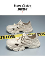 Zapatos de los hombres de verano nuevas sandalias de los hombres no apestan pies agujero zapatos de moda versátil casual zapatos hueco transpirable solo zapatos - details 14