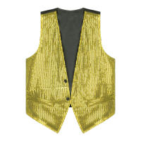Chalecos de lentejuelas brillantes para hombre, chaleco sin mangas a la moda para Jazz, Hip-hop, fiesta de baile Rave, ropa para discoteca, disfraz de actuación - details 7