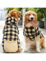 Abrigo de invierno para perro, chaqueta Reversible a cuadros para mascotas, ropa para clima frío para perros pequeños, medianos y grandes - details 3
