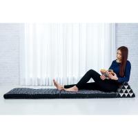 Cómodo Colchón De Suelo con Cojín De Lectura, Futón Japonés, Cama Plegable O Esterilla De Masaje Tailandés, 170 x 53 cm, Azul Claro - details 23