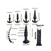 Consolador de tapón Anal para adultos, Juguetes sexuales de masturbación, tapón Vaginal, combinación de dilatador de cuentas para Gay - details 2