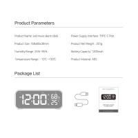 Reloj Despertador Digital LED con Control de Voz Temperatura y Humedad en Pantalla - details 9