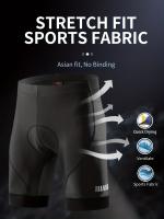 Pantalones cortos de ciclismo acolchados para hombre, informales, elásticos y transpirables con cintura elástica con letras para bicicleta de montaña al aire libre en verano - details 3
