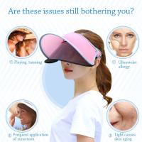 Verano ajustable protección solar Anti-UV visera sombrero para el sol cubierta facial escudo parasol gorra de ala ancha - details 16