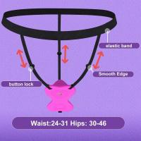 Vibrador Wearable en Correa de Panty 9 Vibraciones en Forma de Mariposa Control Remoto Aplicación - details 6