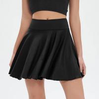 Falda de tenis para mujer, falda deportiva de Golf con volantes y pantalones cortos falsos de dos piezas, ropa de Golf para Fitness, falda de Yoga transpirable de cintura alta para baile - details 1