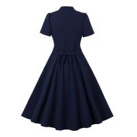 Elegante Vestido de Cintura Alta con Encaje Retro 2024 Estilo Vintage de Moda para Mujeres - details 12