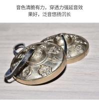 Ocho trompetas auspiciosas de estilo tibetano puro, herramienta tántrica, campana mágica, platillo de cobre blanco, instrumento de percusión, con tintineo - details 4