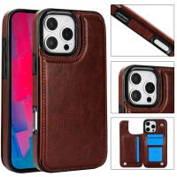 Para iPhone 16 15 14 Plus 13 12 Mini 11 Pro Max Funda de cuero PU Soporte para tarjetas, doble cierre magnético y Shockpro duradero - details 11