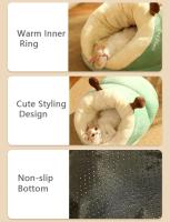 Cálida cama de invierno para mascotas, guarida y acogida para gatos, casa nido para cachorros, saco de dormir para perros pequeños, artículos para mascotas, cálida caseta para gatos caseta para perros, acolchada y engrosada - details 1