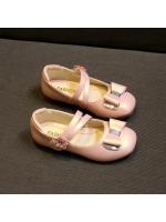 Zapatos de cuero para niñas, zapatillas planas de princesa con pajarita, zapatos de flores para niñas, zapatos planos informales para niños, zapatos de tacón bajo para baile y boda, suaves - details 24