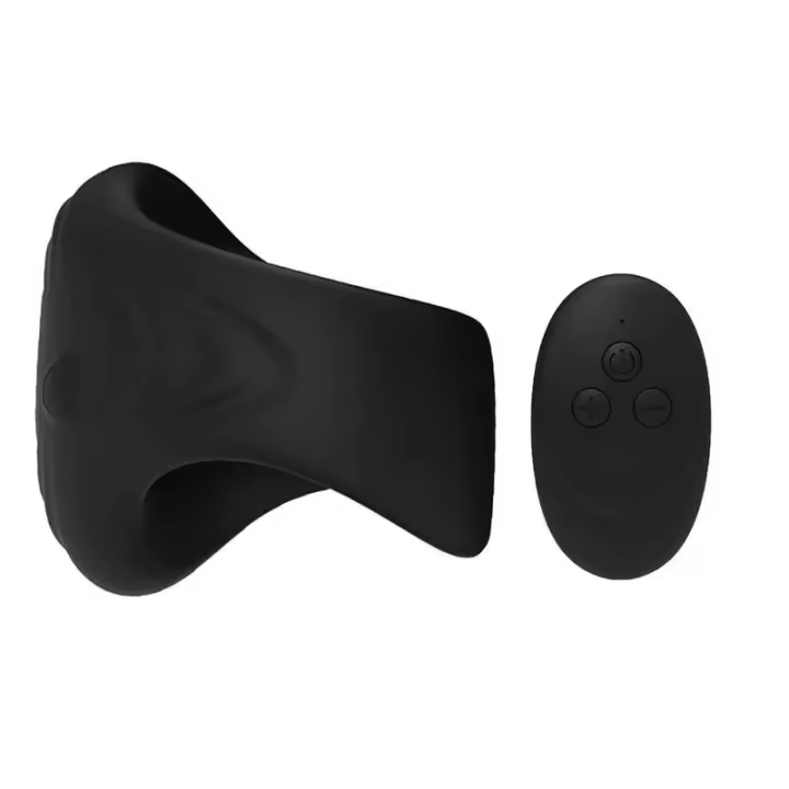 Anillo para hombres con Control remoto, conejo, anillos vibratorios duales, retraso de eyaculación, estimulación de testículos, juguete sexual para parejas - 1