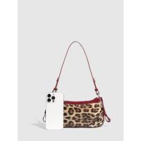 Bolso de Leopardo para Mujeres Bolso Tejido Cuadrado Pequeño para Llevar Bolso Cruzado y de Hombro - details 12